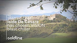 明星主廚 De Cesare 選擇了 coldline VISION 速凍機