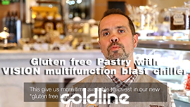 使用 VISION multifunction blast chiller 製作無麩質糕點