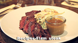 Flam steak in Kopa oven
